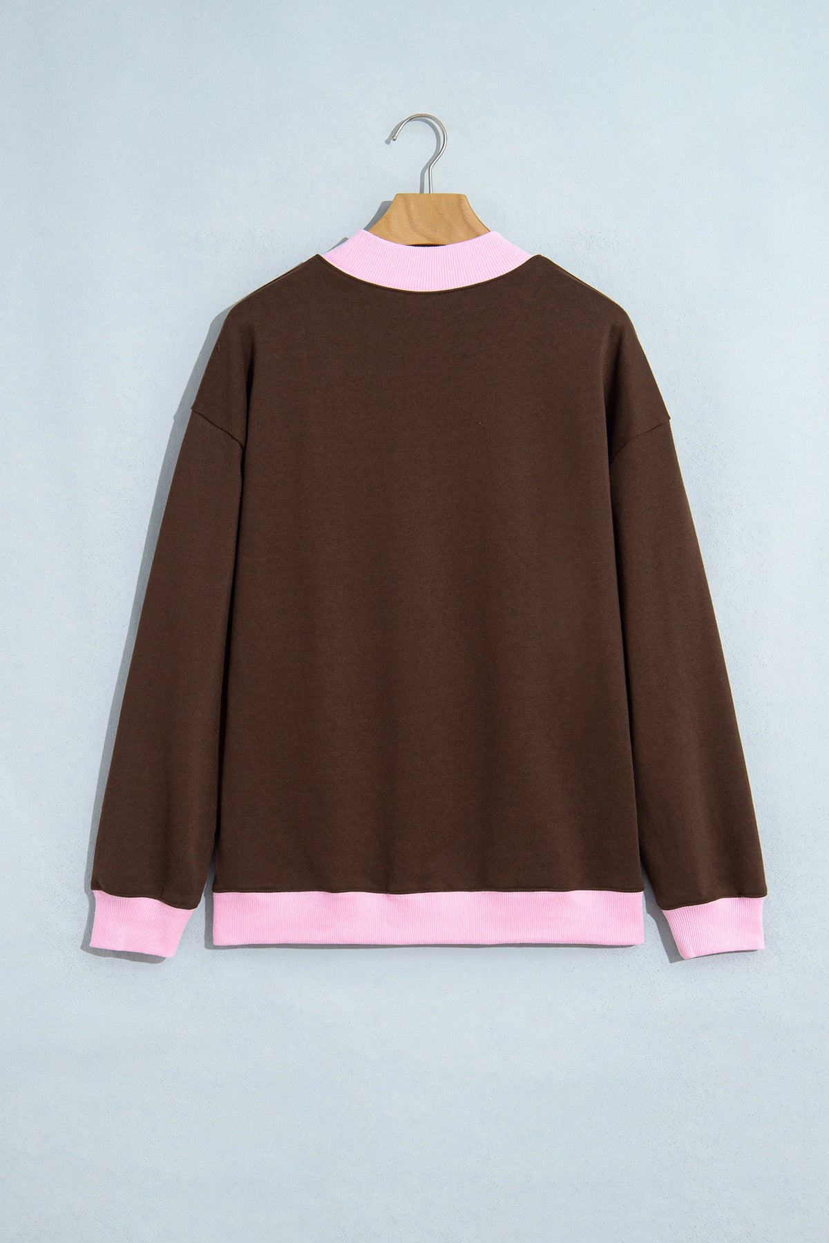 COWBOY/MERRY Polka Dot Letter Print Sweatshirt