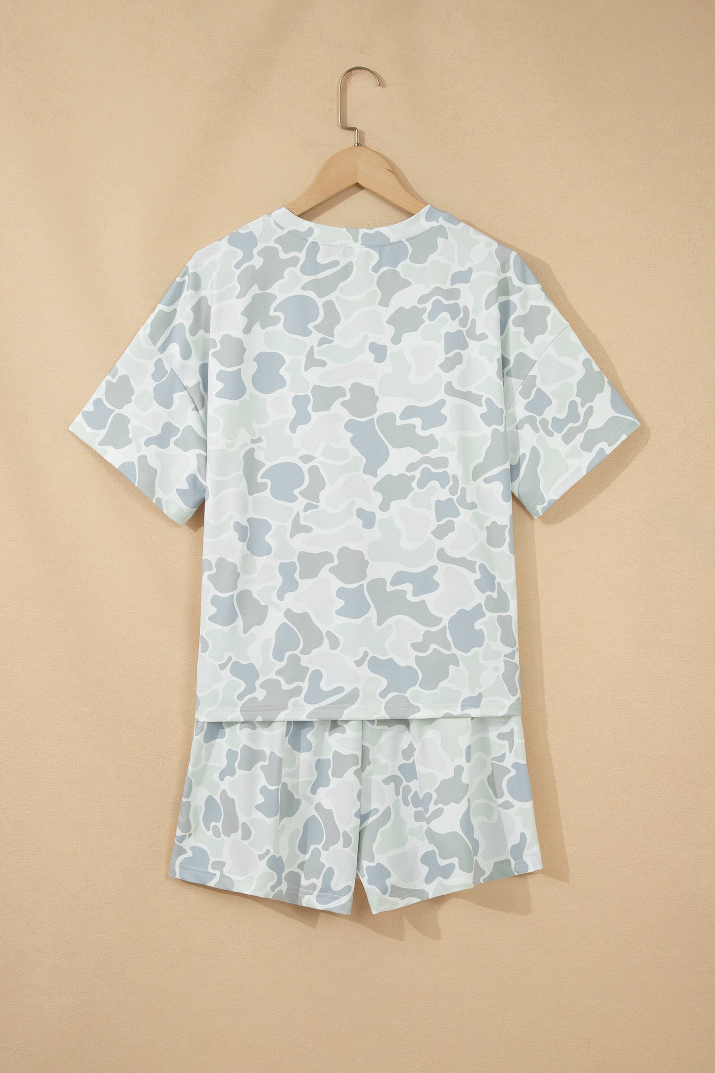 Camo Short Sleeve Tee & Drawstring Short Set