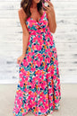 Floral Smocked Back Maxi Dress