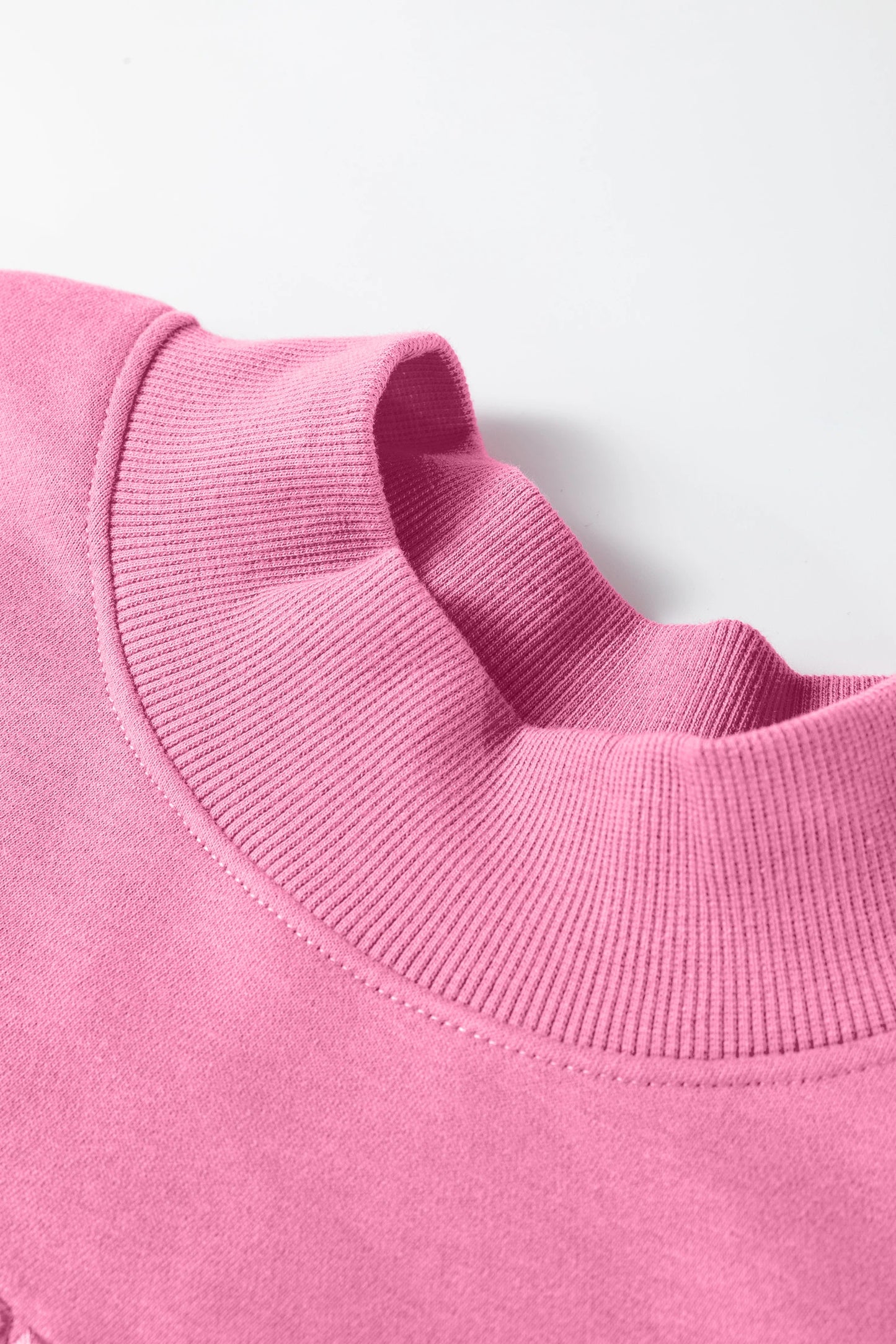 Solid Oversize Mock Neck Sweatshirt