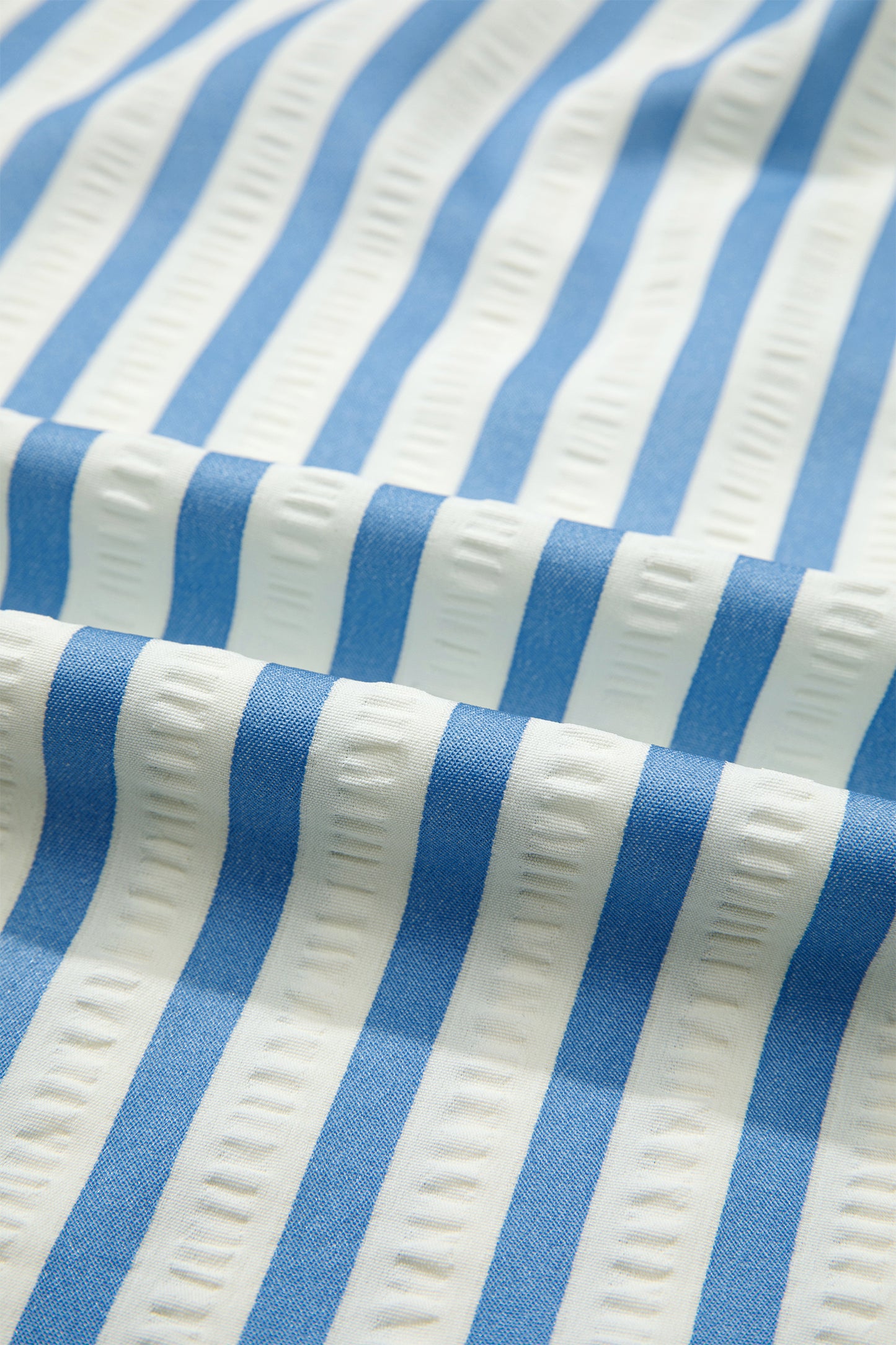 Stripe Collared V-Neck 3/4 Sleeve Blouse