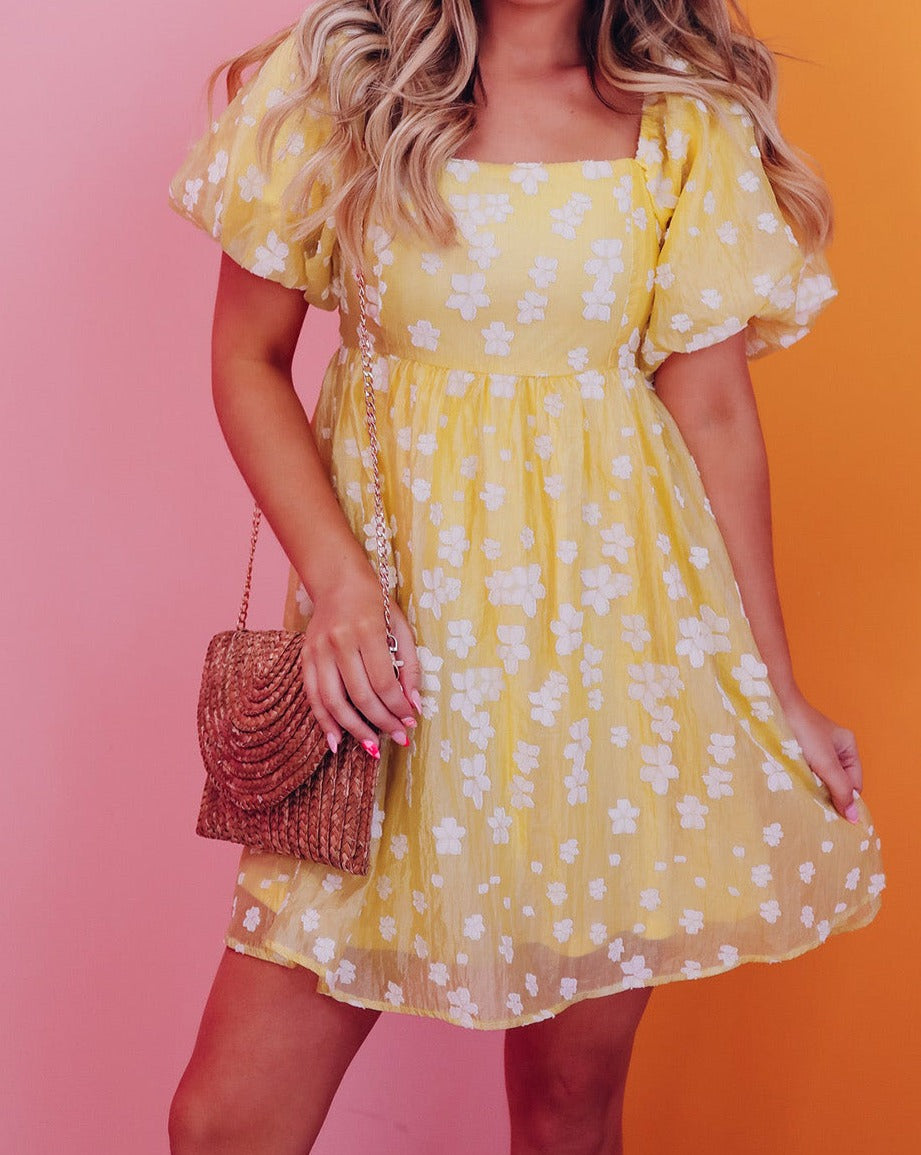 Floral Puff Sleeve Dress