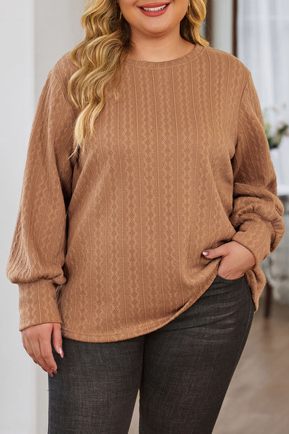 Plus Size Cable Knit Sweater