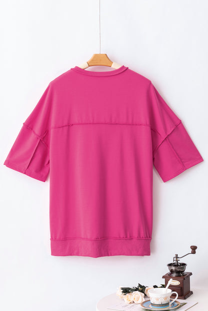 Reverse Seam Wide Sleeve Top