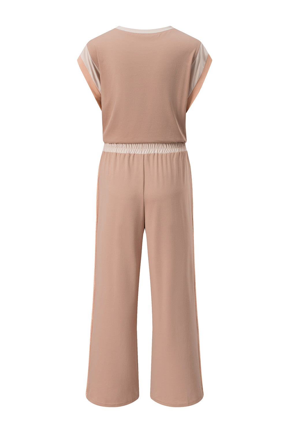 Colorblock Cap Sleeve Tee and Pants Set