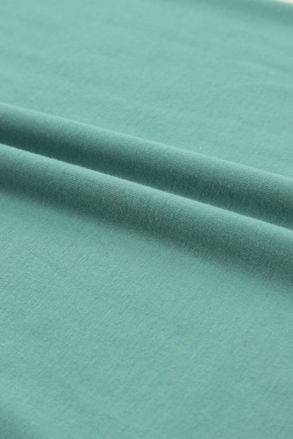 Solid Button-Up Scoop Neck Dress