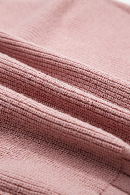 Textured Knit Button Front V-Neck Cardigan