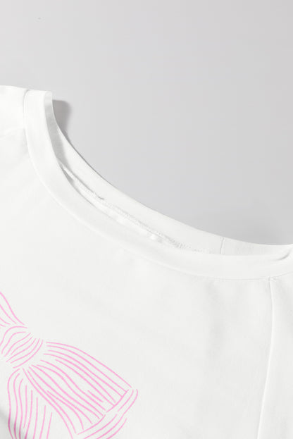 Bow Tie Top and Shorts Lounge Set