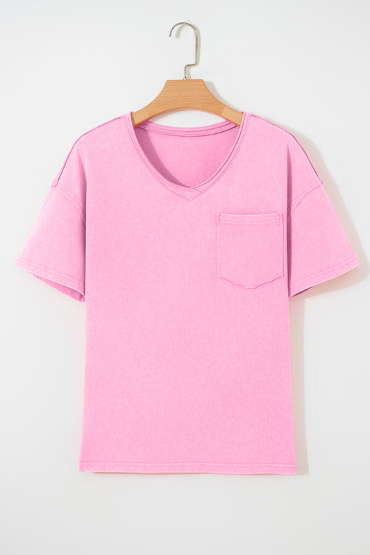 Solid Mineral Wash Short Sleeve T-Shirt
