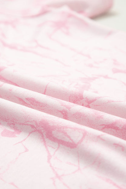 Camo V-Neck Tee & Drawstring Shorts Set