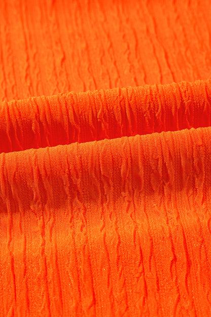 Solid Textured T-Shirt and Shorts Set