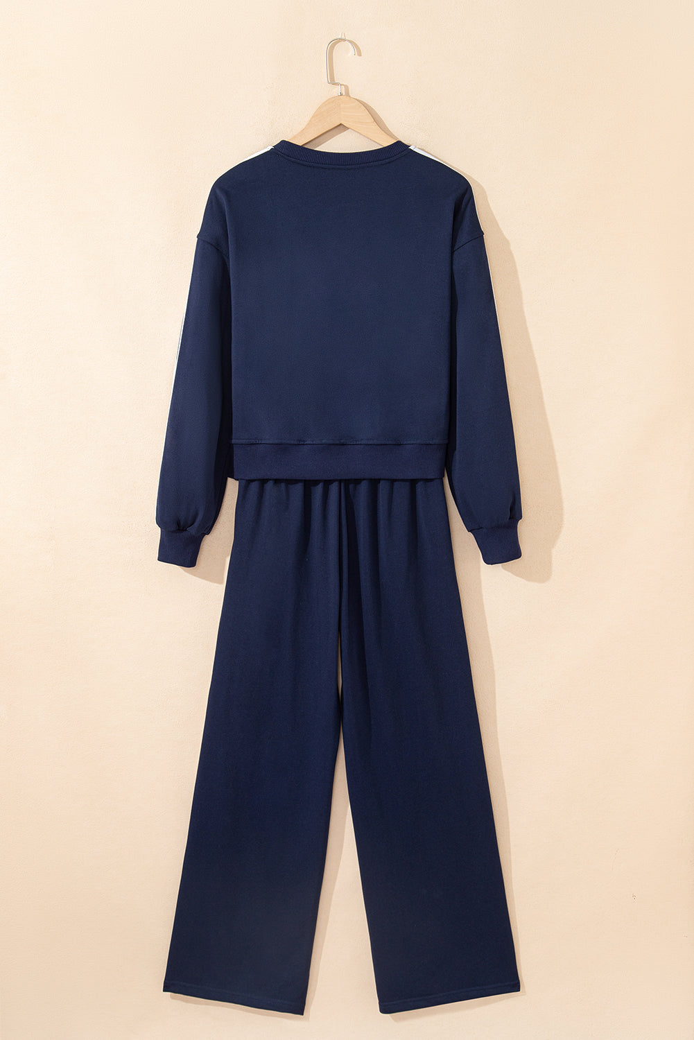 Varsity Stripe Crewneck Pullover and Sweatpants Set