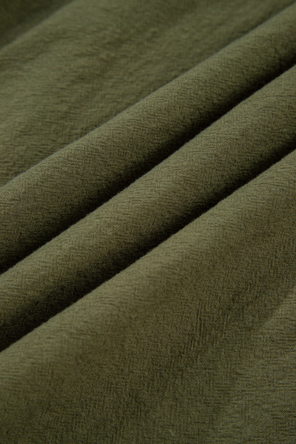 Plus Size Collared Half-Button Ruffle Hem Mini Dress