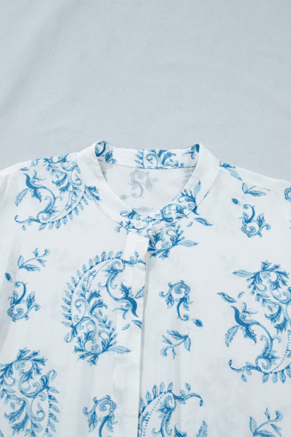 Plus Size Floral Paisley Tiered Maxi Dress