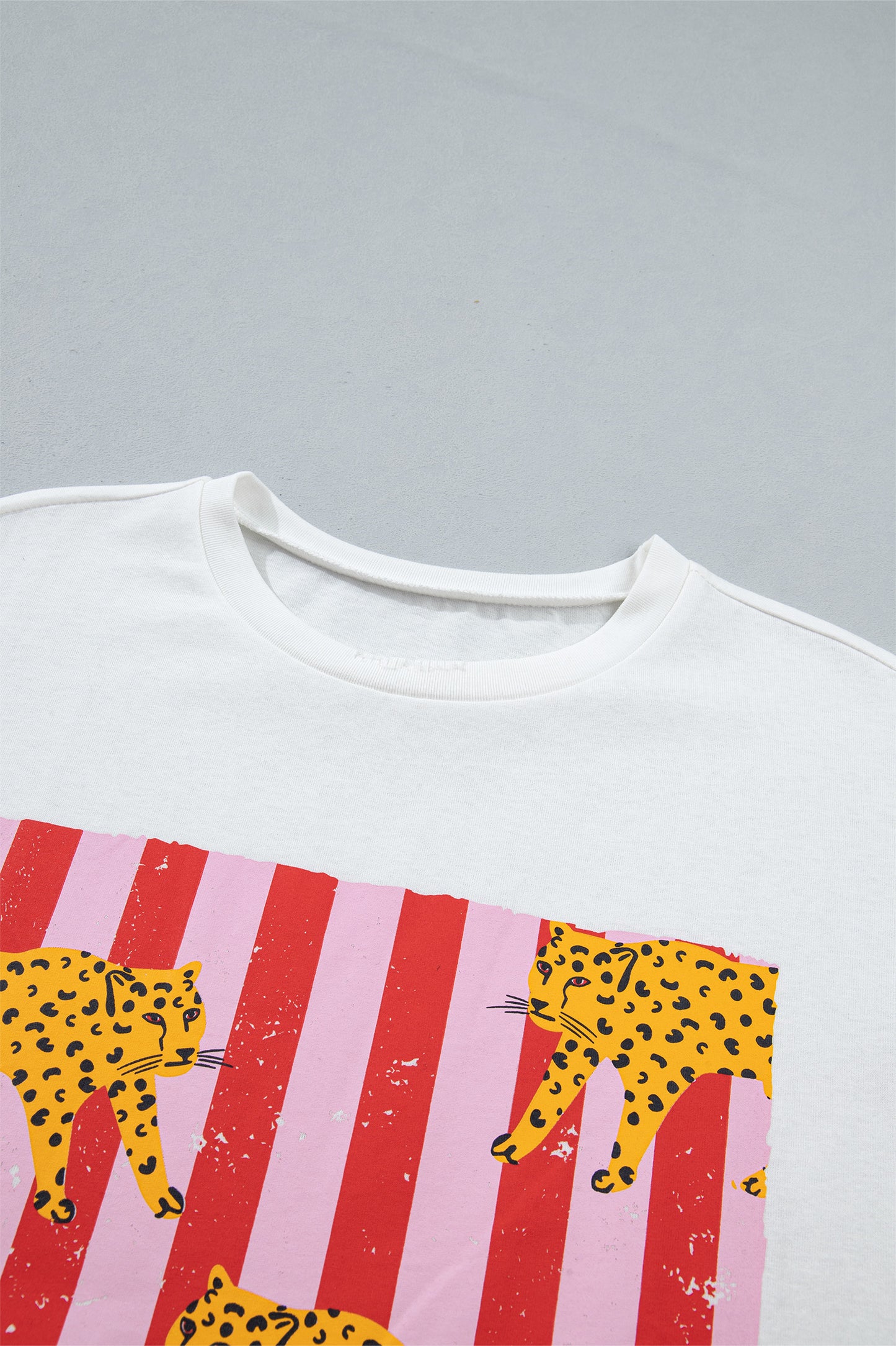 Cheetah Stripe Retro Graphic Tee