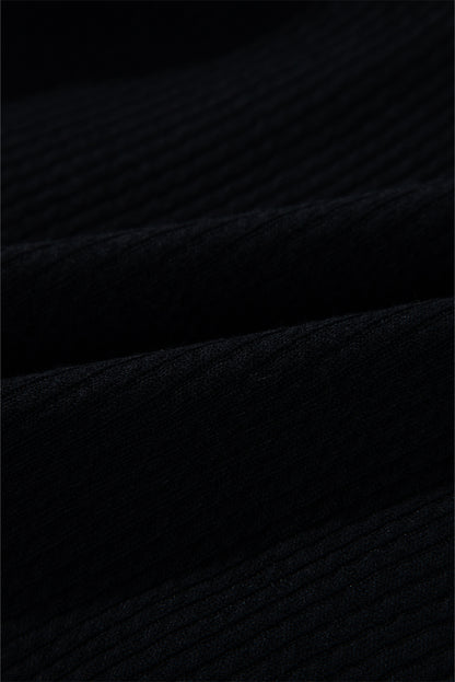 Solid Corduroy Button-Up Long Sleeve Jacket