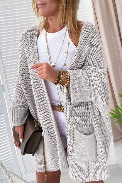 Oversized Open Front Sweater Cardigan