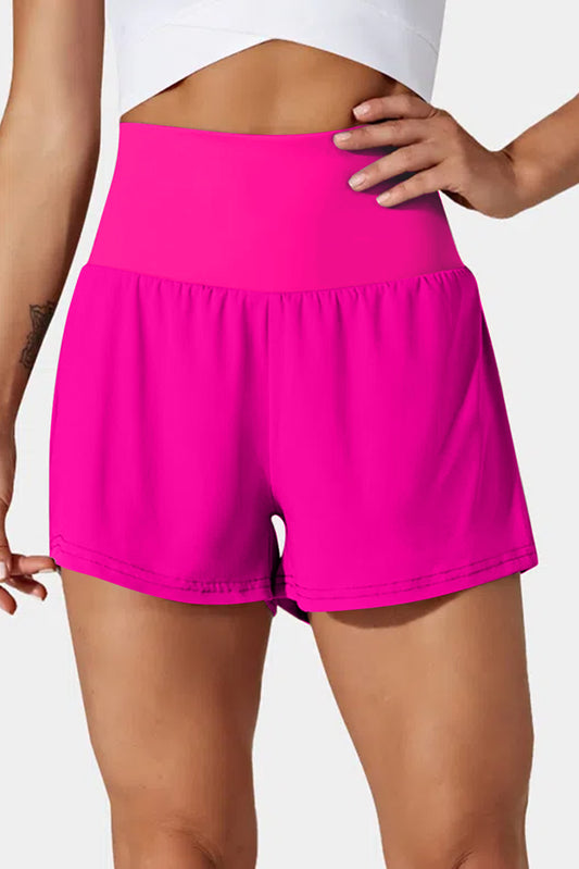 Pocketed Wide Waistband Swim Shorts