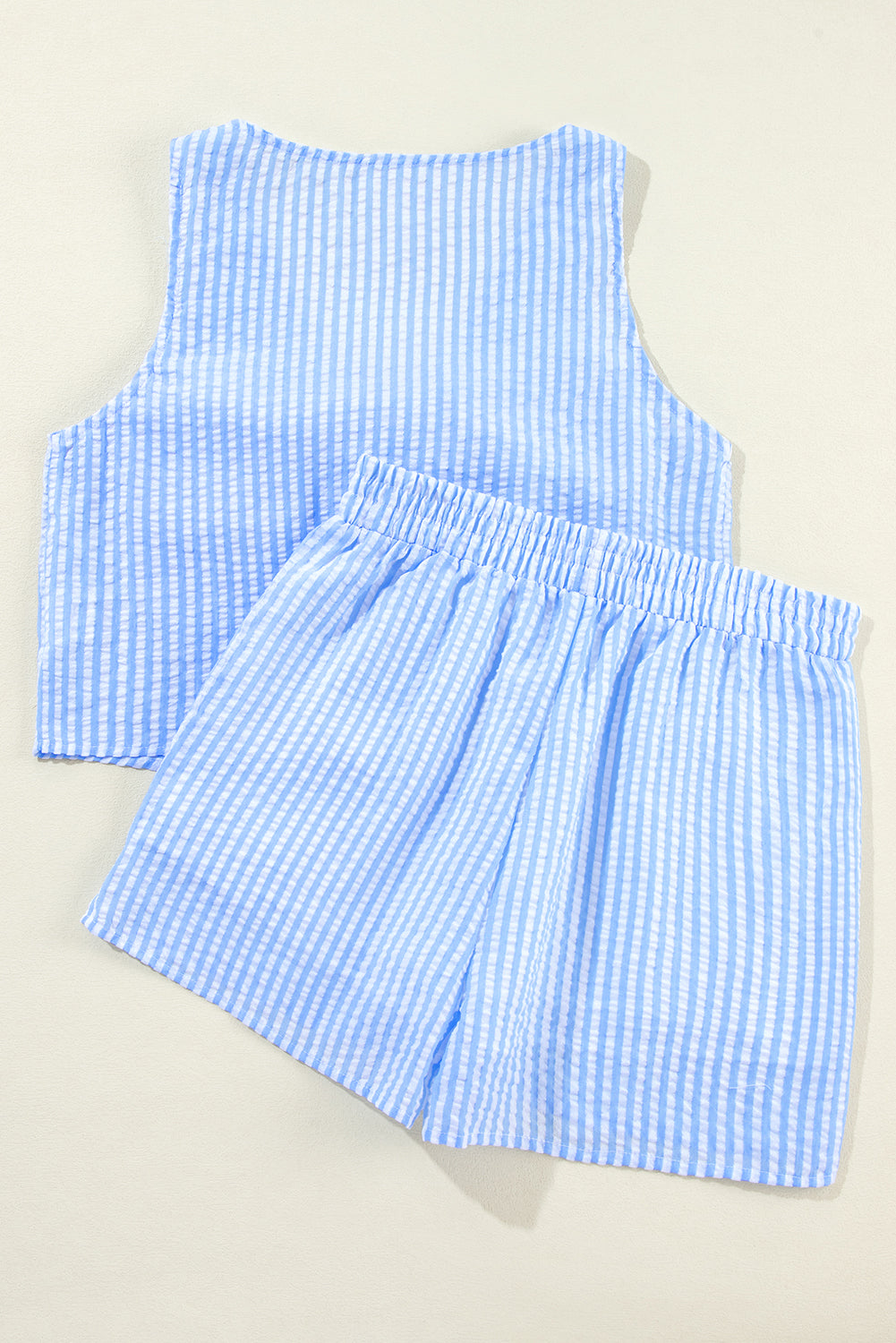 Stripe Bow Tank and Shorts Set