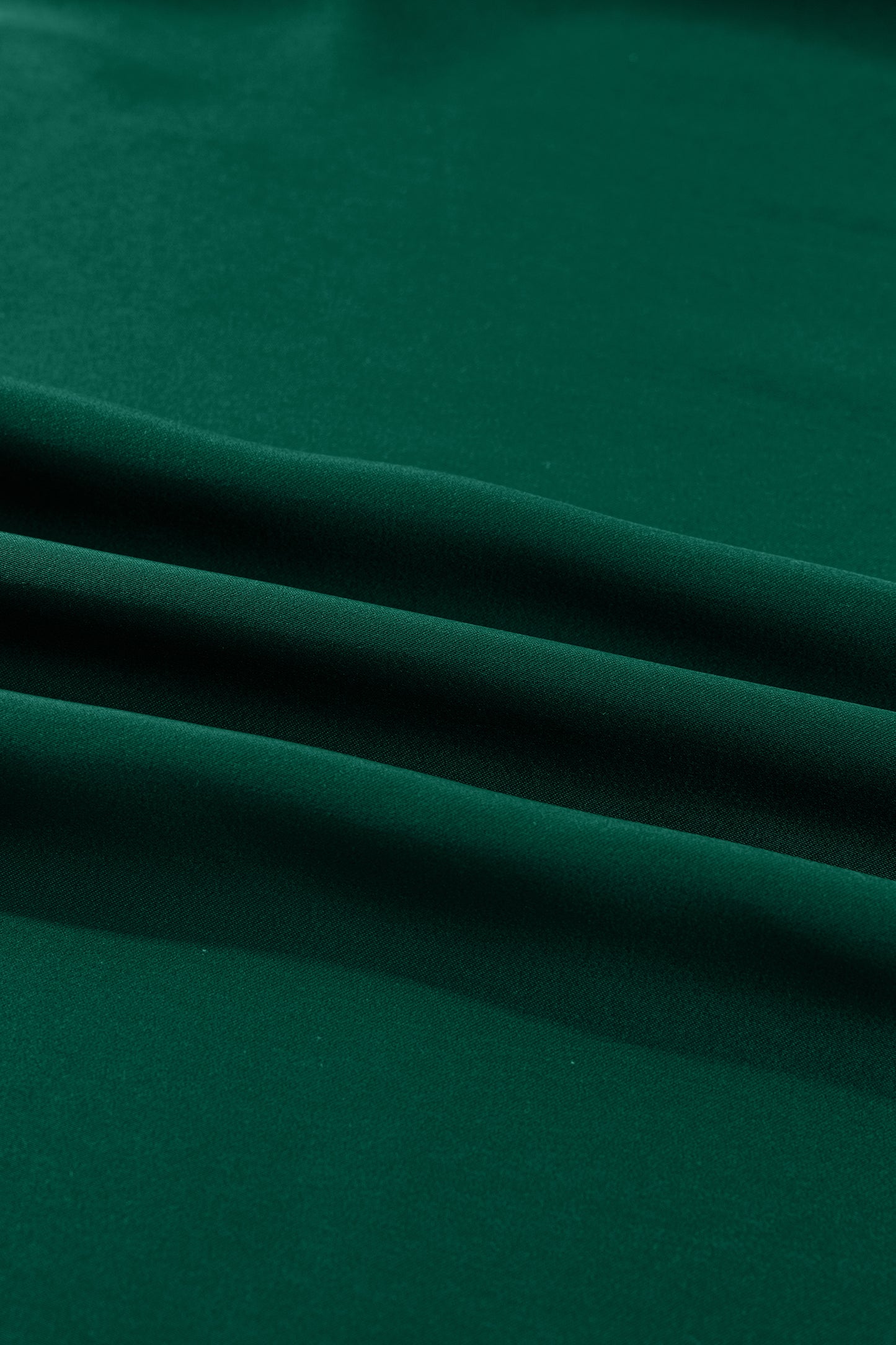 Solid Frilled Bow Tie V-Neck 3/4 Sleeve Blouse