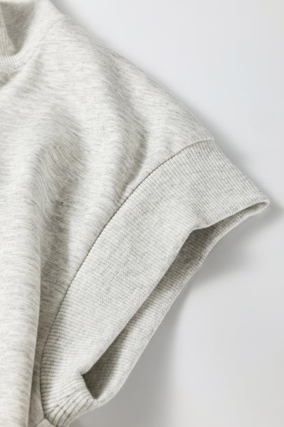 Solid Half Zip Polo Tee and Pants Set