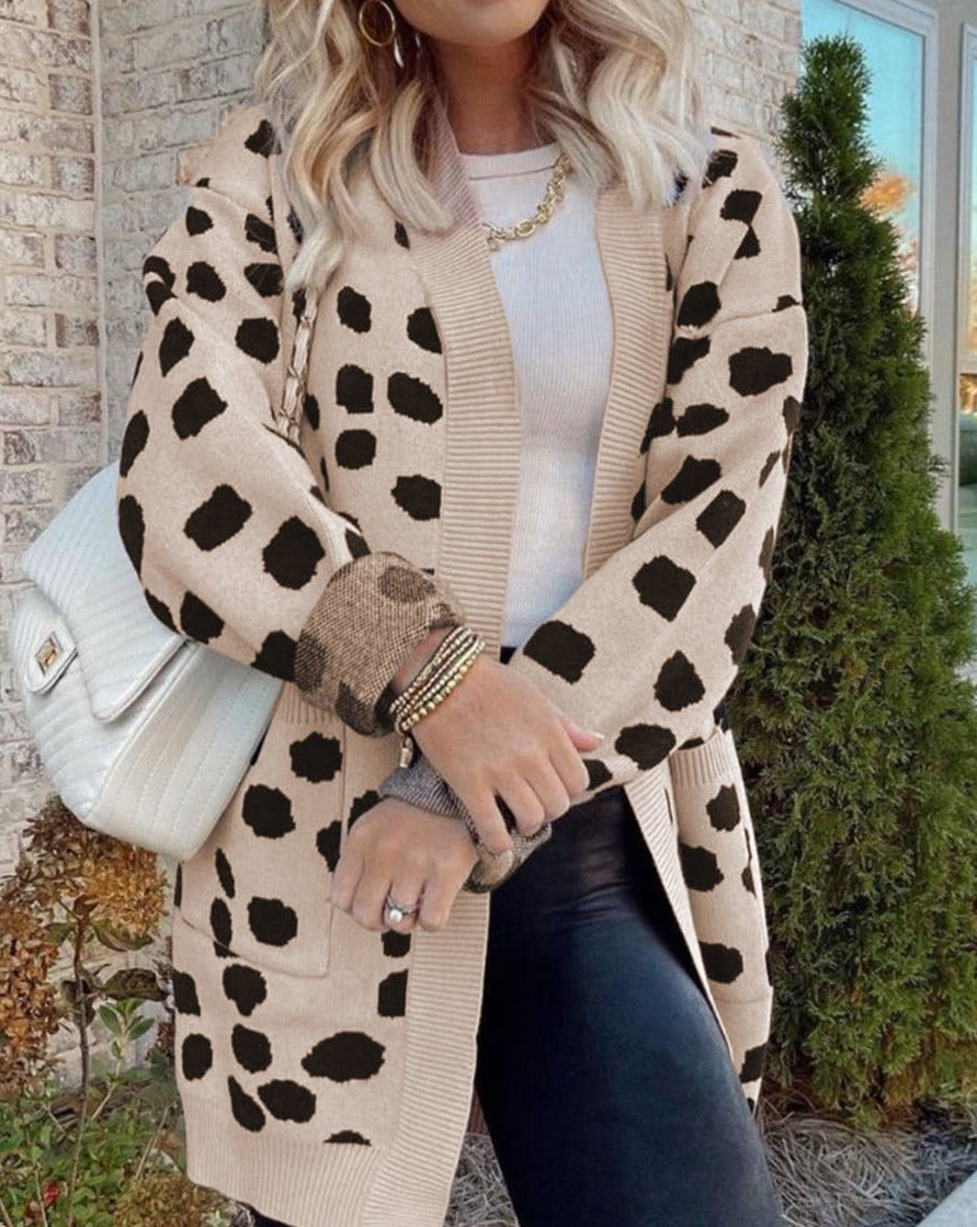 NEW! Leopard Spots Knit Cardigan