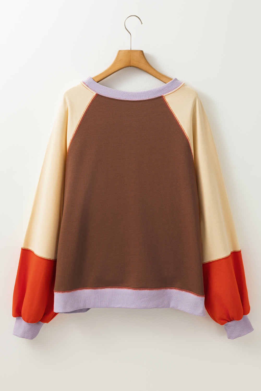 Colorblock Raglan Long Sleeve Top