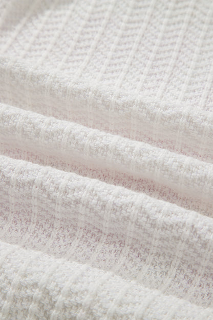 Let's Play Football Textured Knit Sleeveless Sweater