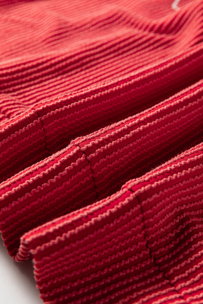 Christmas Merry Corded Knit Long Sleeve Top