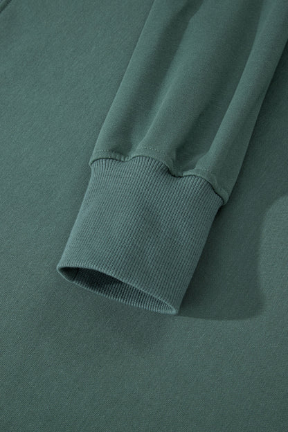 Solid Side Slit Sweatshirt and Leggings Set