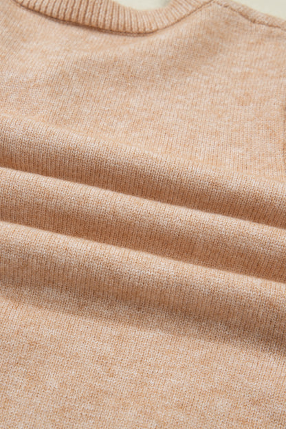 Solid Ruffle Trim Button Front Cardigan