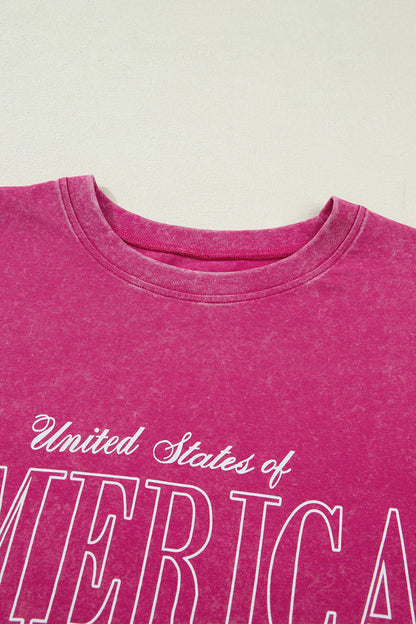 AMERICA 1776 Flag Mineral Wash Graphic Tee