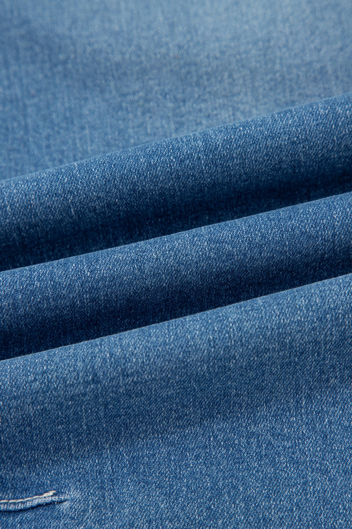 Medium Wash Denim High Waist Barrel Leg Jeans