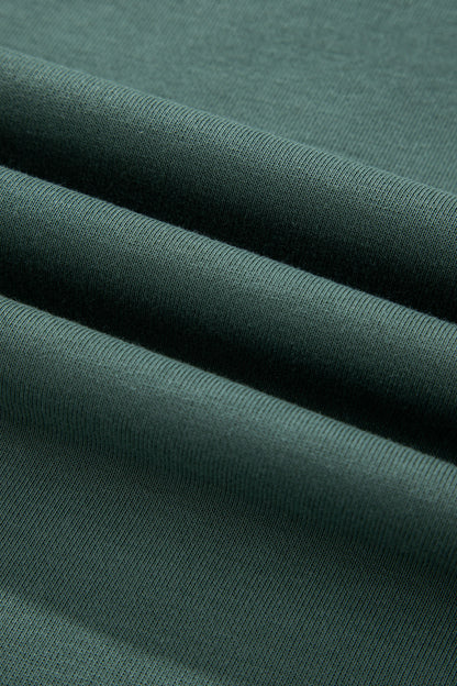 Solid Side Slit Sweatshirt and Leggings Set