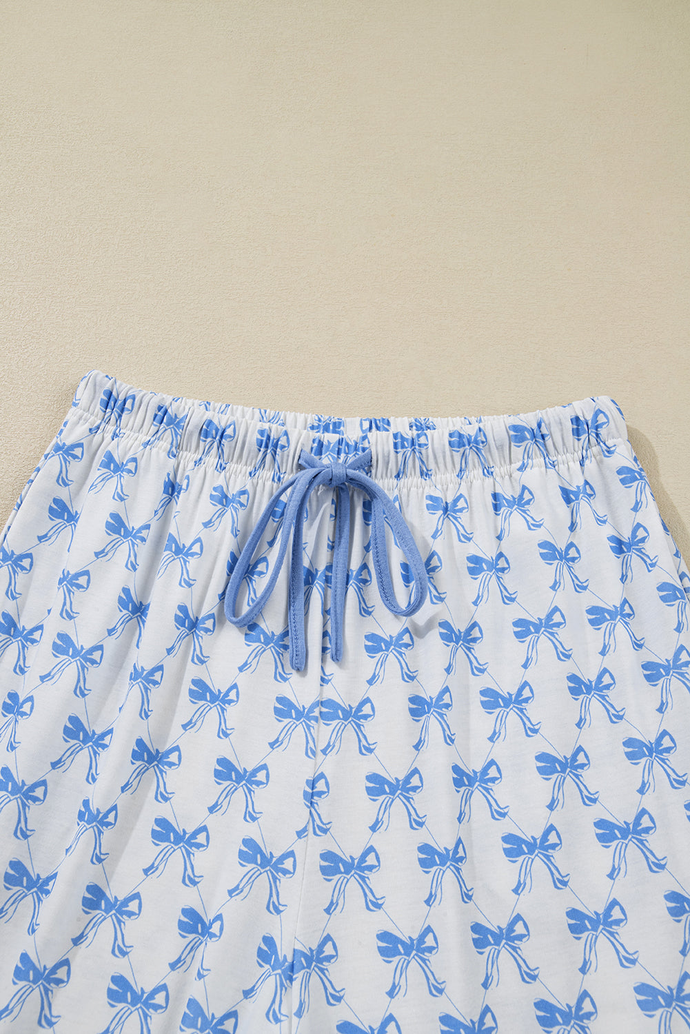 Bow Tie Shirt and Pants Pajama Set