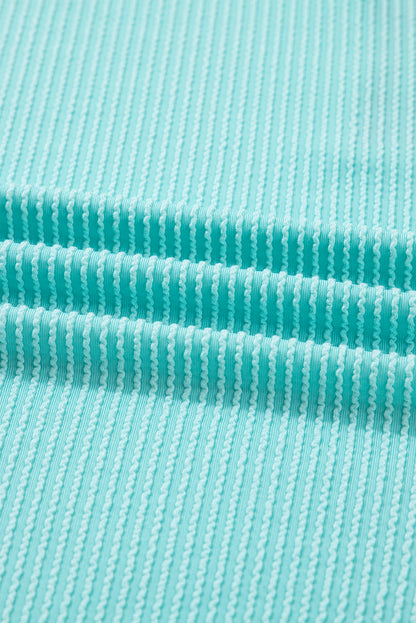 Plus Size Plaid Patchwork Corded Knit Long Sleeve Top