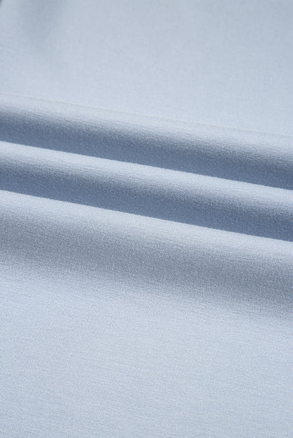 Solid Half-Zip Hoodie and Pants Set