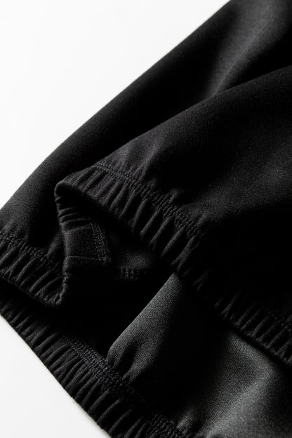 Leopard Contrast Drawstring Hood Drop Shoulder Top