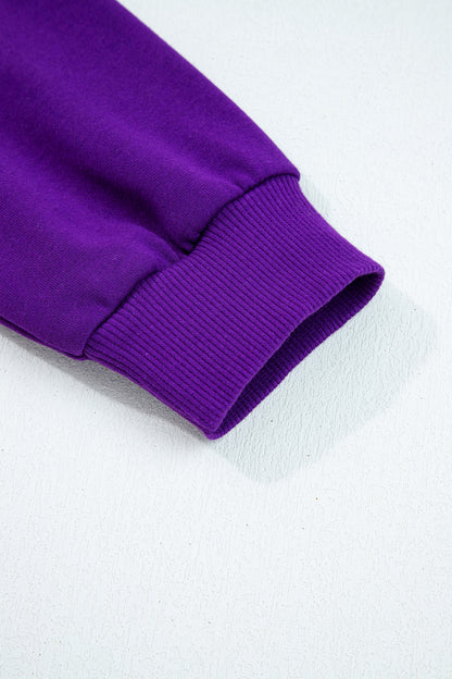 Varsity Stripe Long Sleeve Sweatshirt Dress