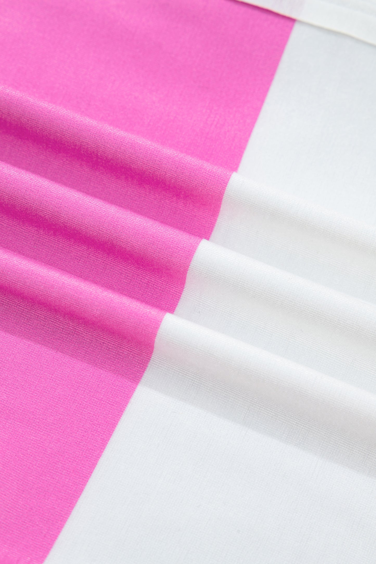 Stripe Raw Edge Polo Tee & Mini Skirt Set