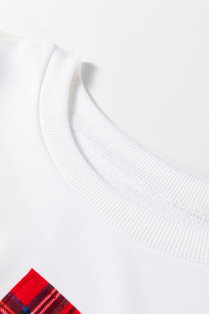 Christmas Plaid MERRY Crewneck Sweatshirt