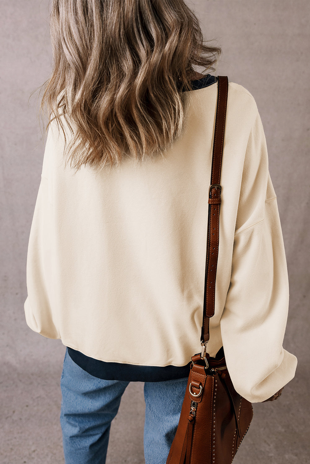 Colorblock Oversized Sweatshirt