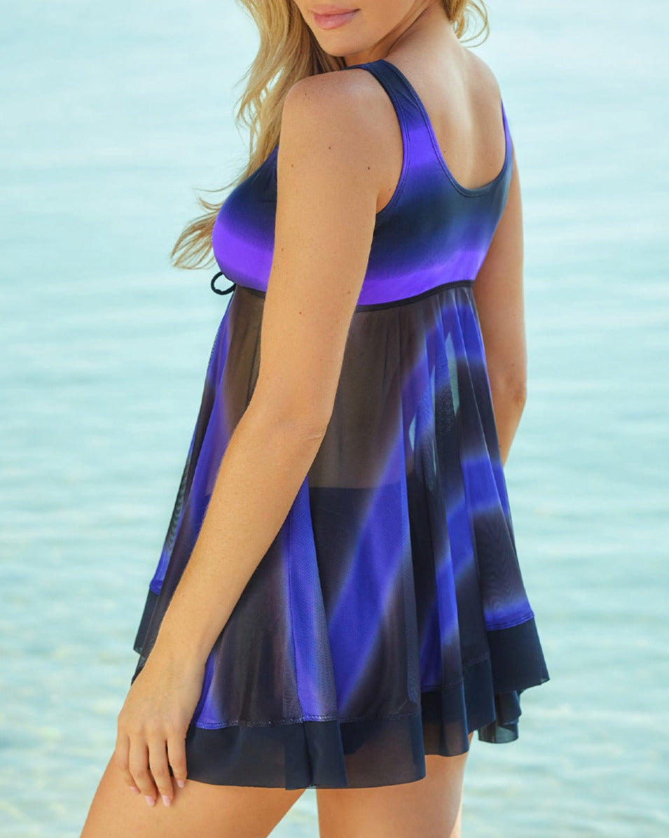 Tie Dye Ombre Tankini Set