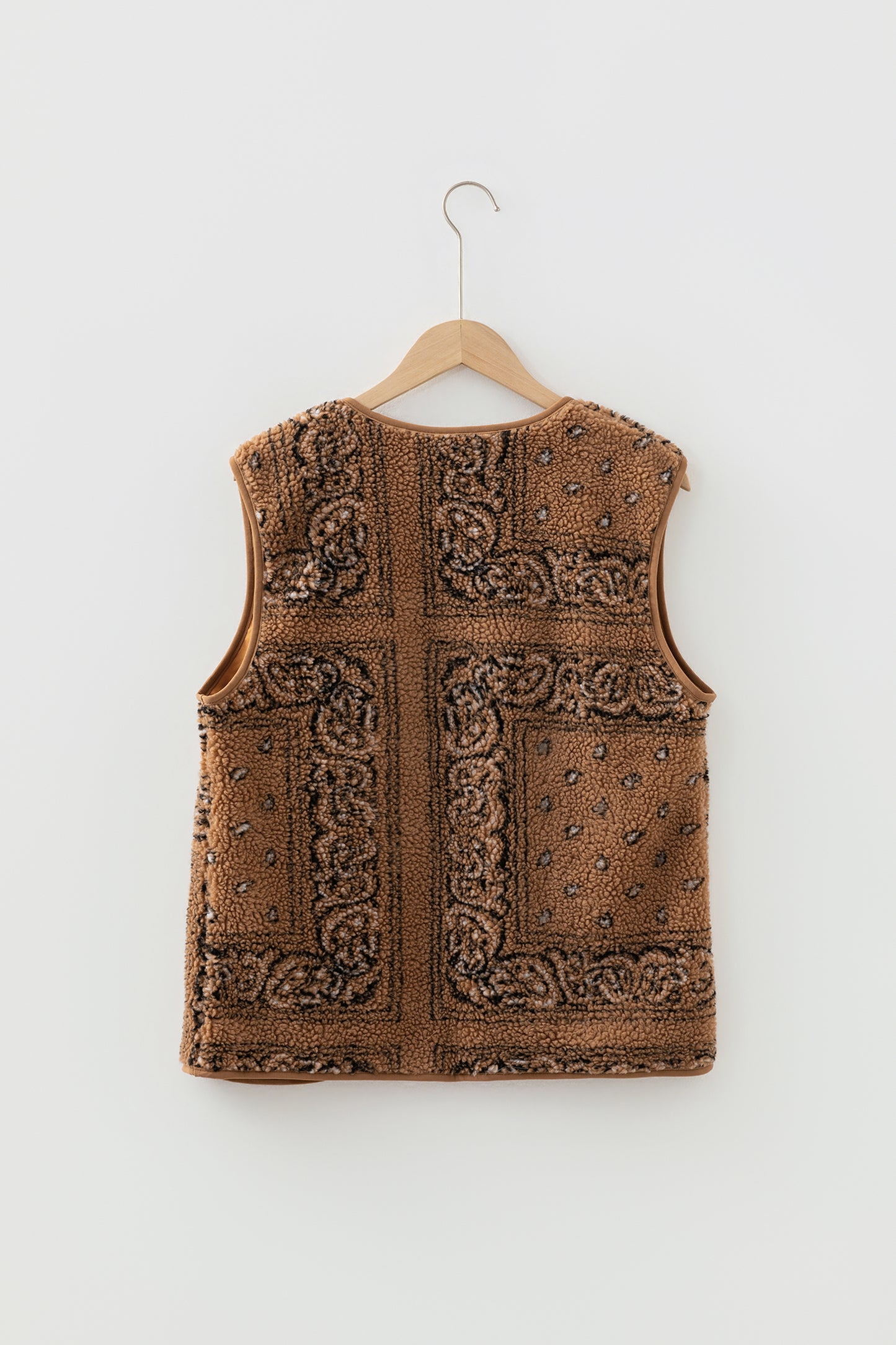 Western Paisley Sherpa Pocketed Vest