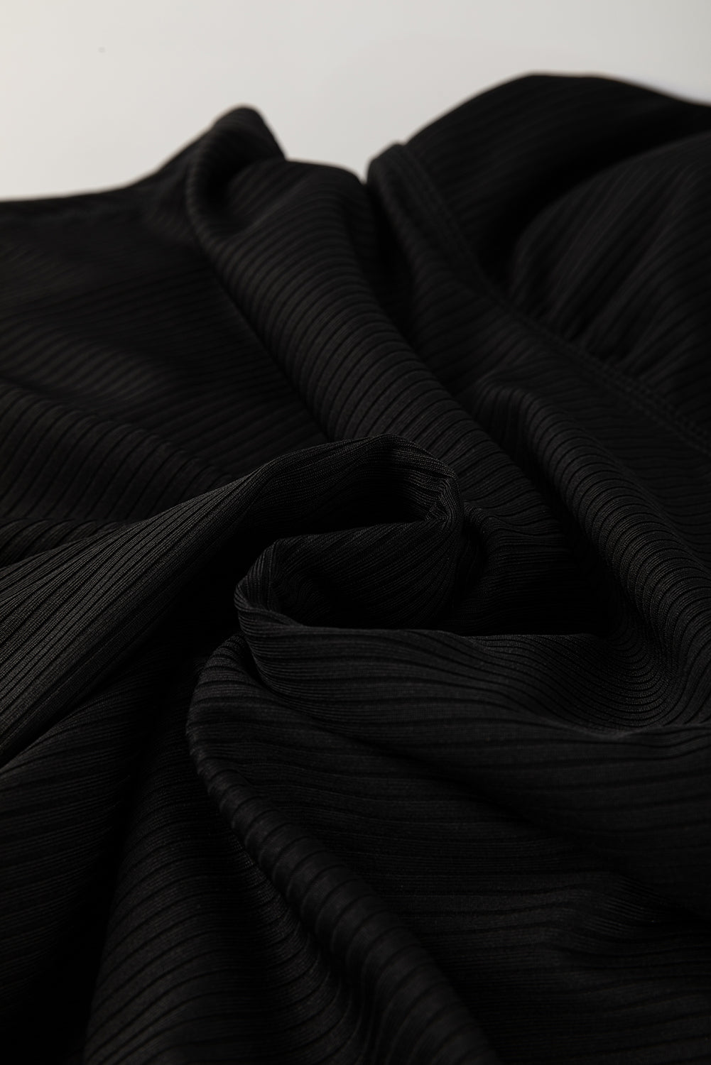 Contrast Trim Ribbed Lined Swim Dress w/ Pockets