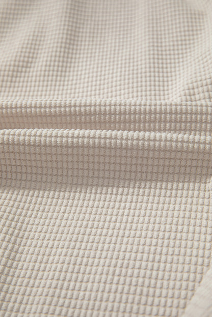 Textured Knit Pocketed Drawstring Hooded Jacket