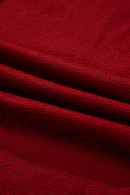 Solid Extended Cuff Long Sleeve Top