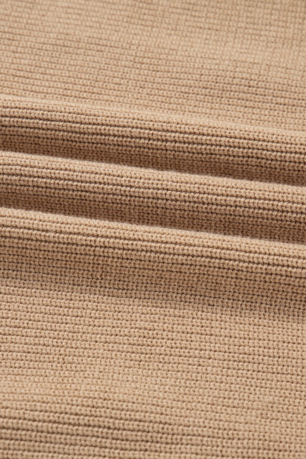 Pearl Embellished Keyhole Ribbed Sweater Dress