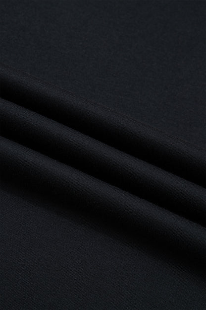 Solid Drop Shoulder Long Sleeve Top
