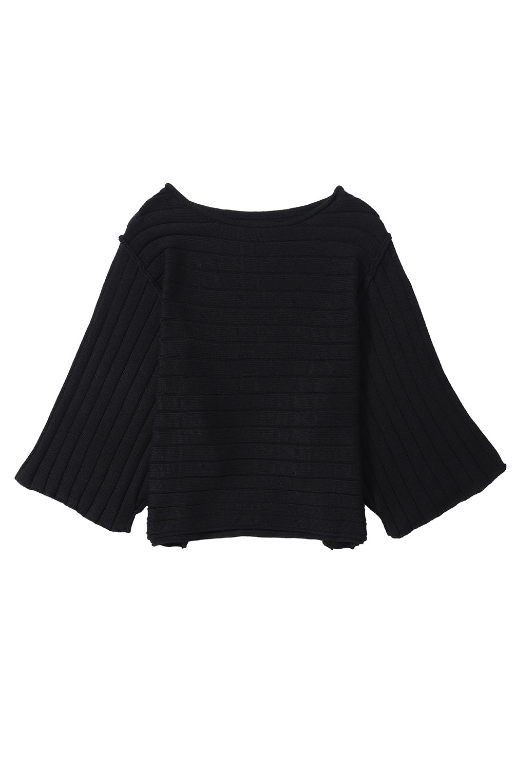 Ribbed Reserve Seam Dolman Sleeve Top